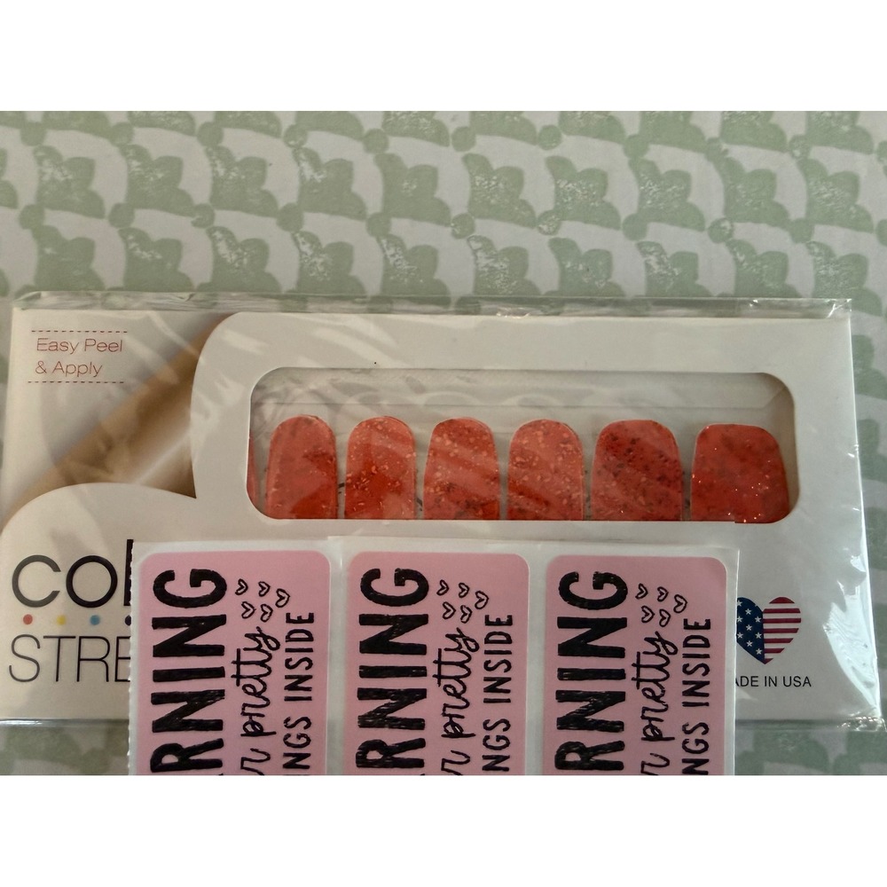 Color Street Retired 2018 Limited Edition Orange You Scared? Nail Strip Set